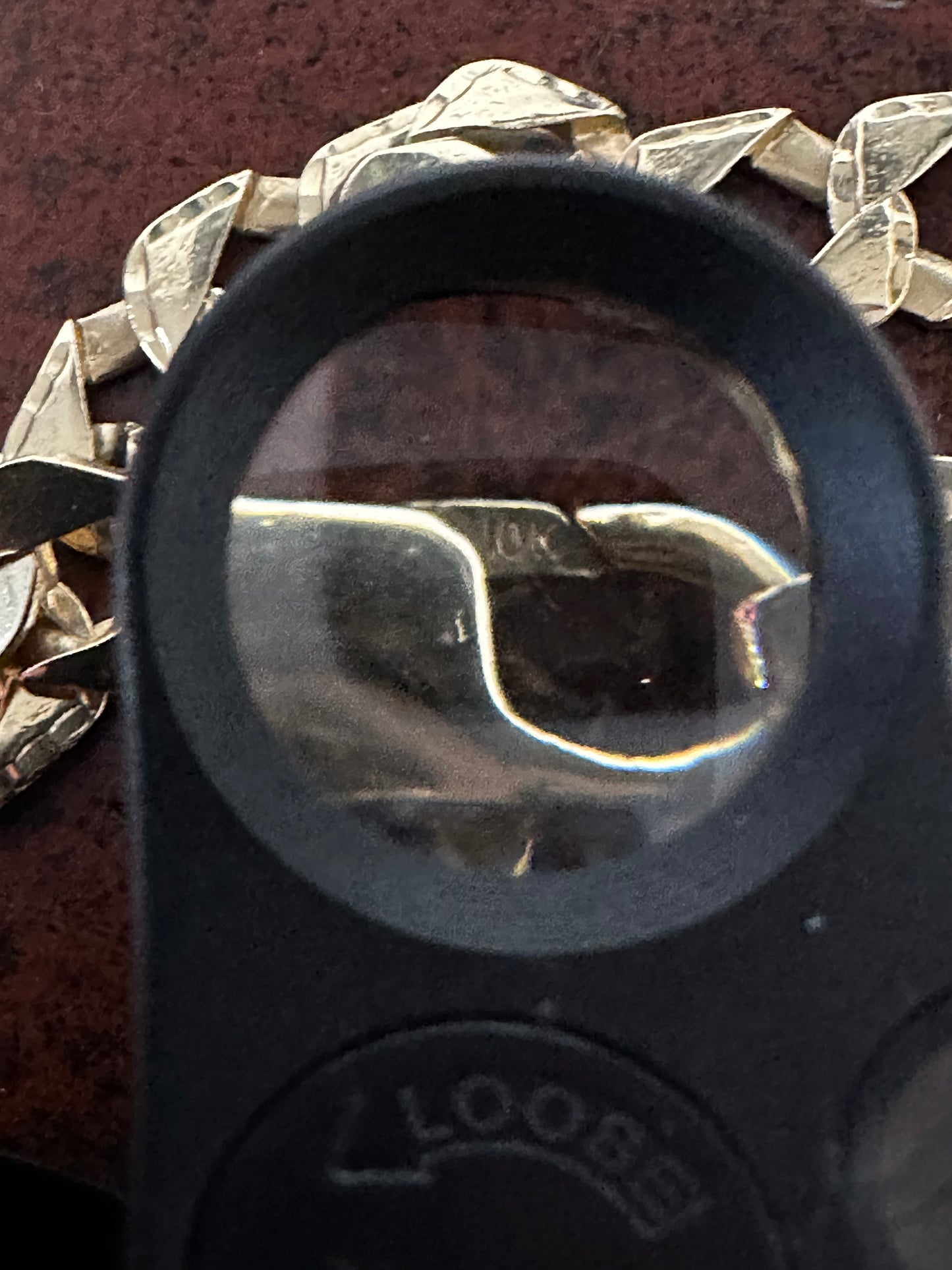 10K DC Curb Bracelet 7 3/4”