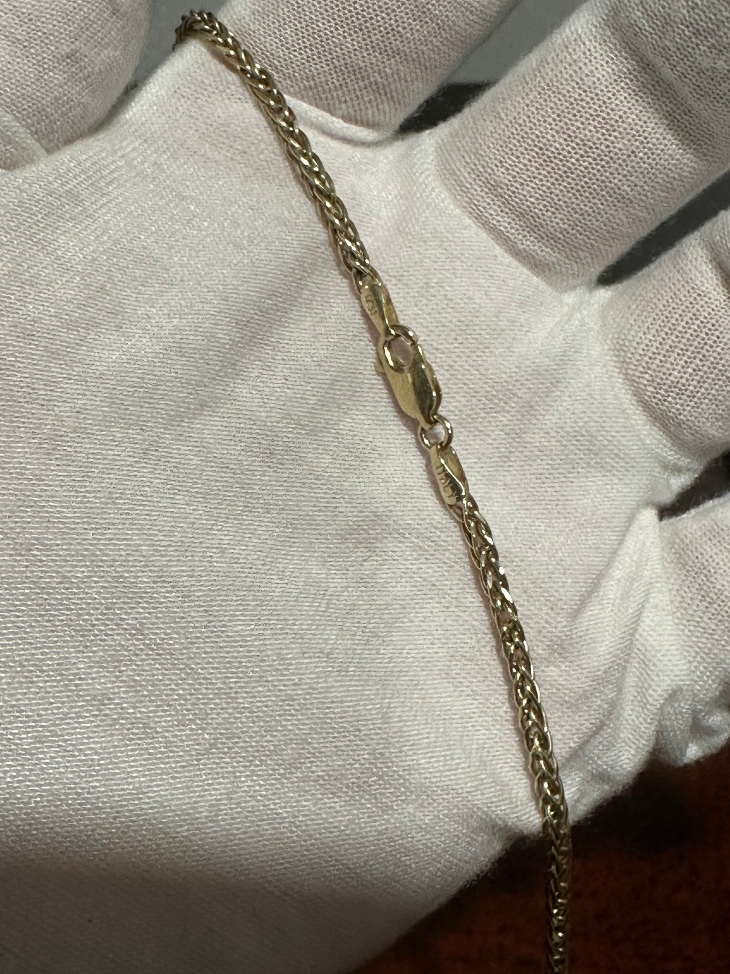 10K Wheat Chain 20”