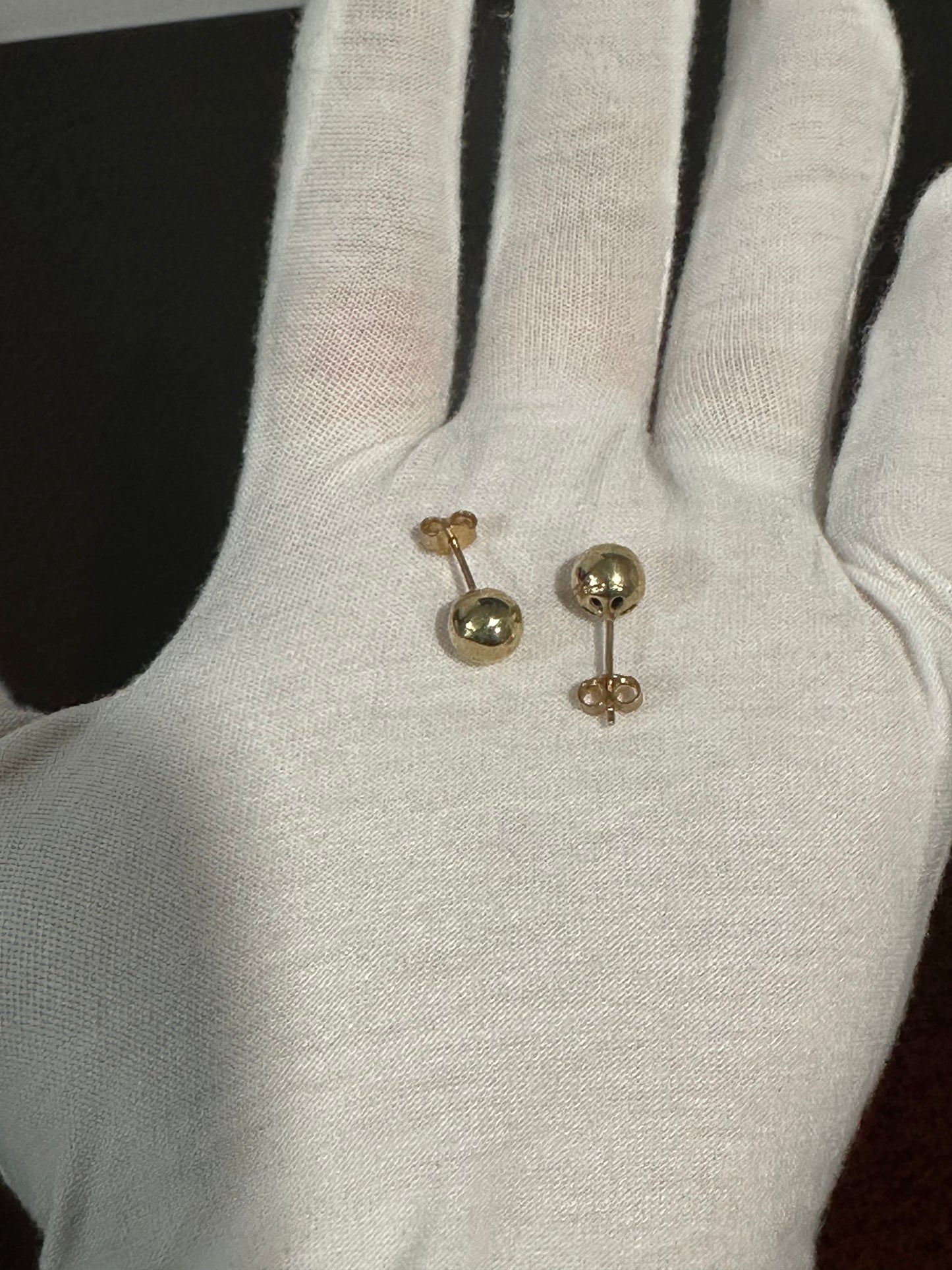 10K Ball Earrings