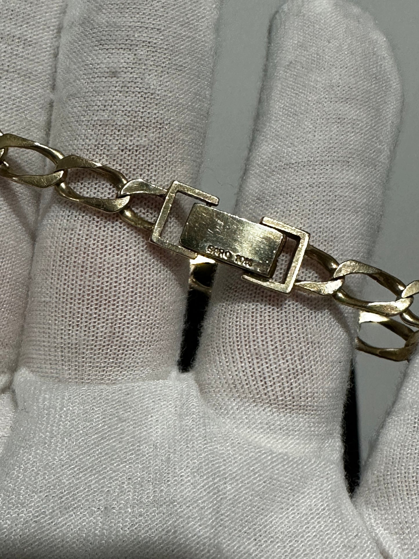 10K Curb Bracelet 8”