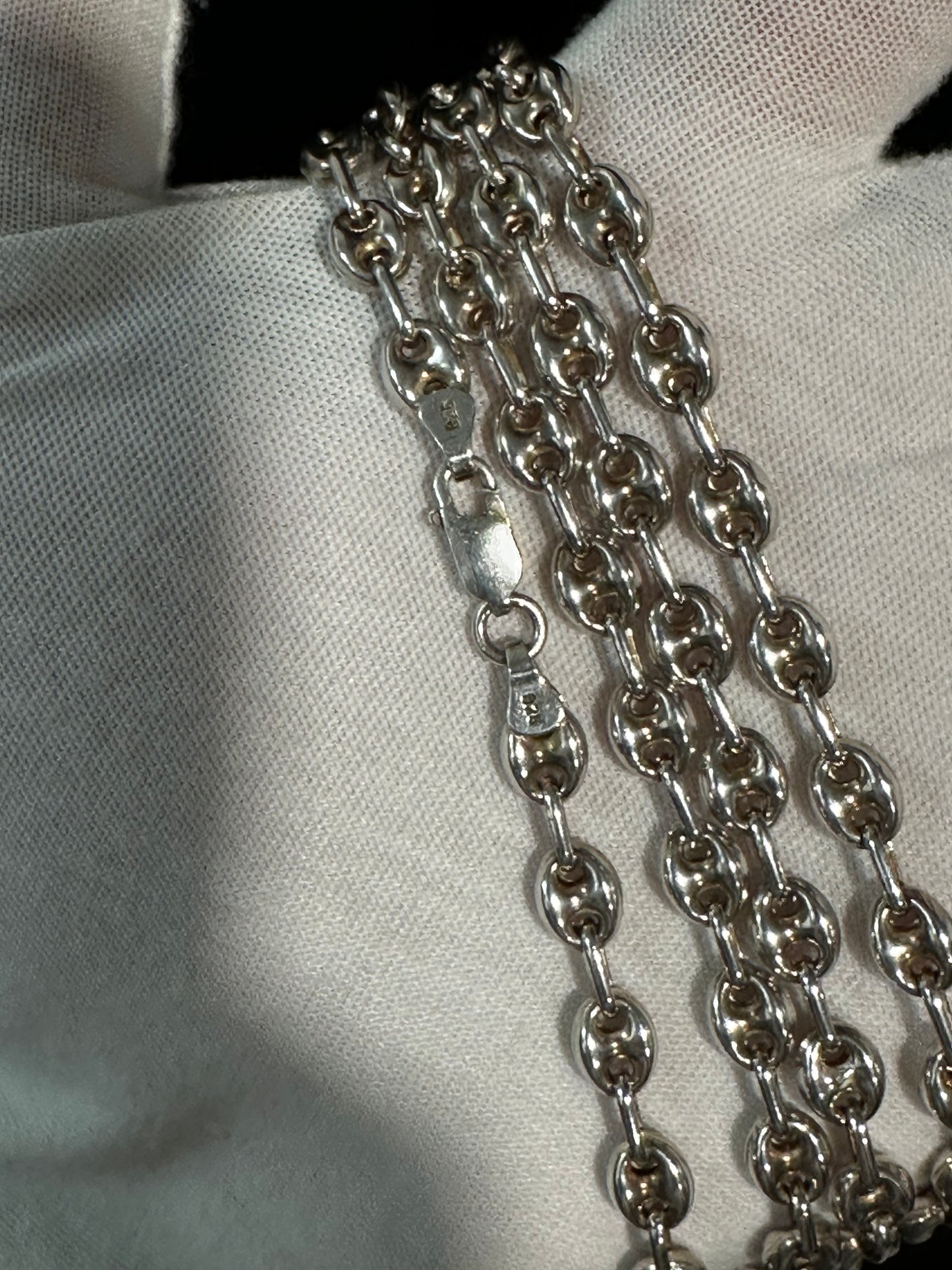 Silver Gucci Link Chain 25”