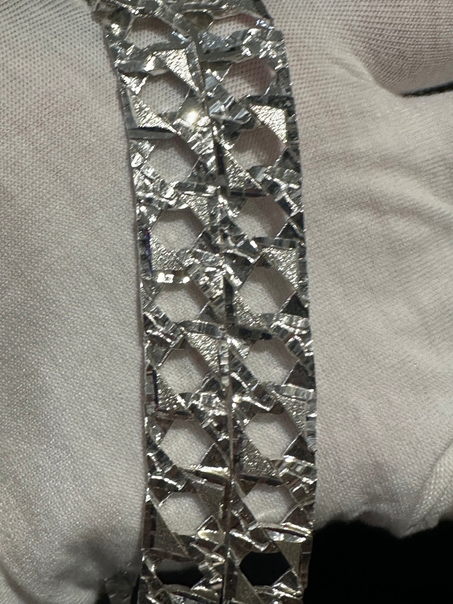 Silver Nugget Chain 28”