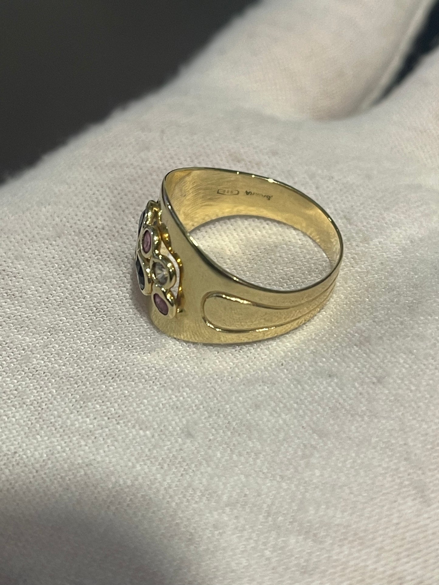 14K Yellow Gold Gemstone Ring