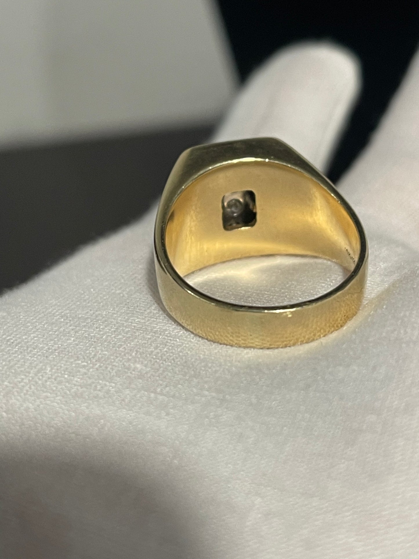 10K Natural Diamond Ring Sz 11