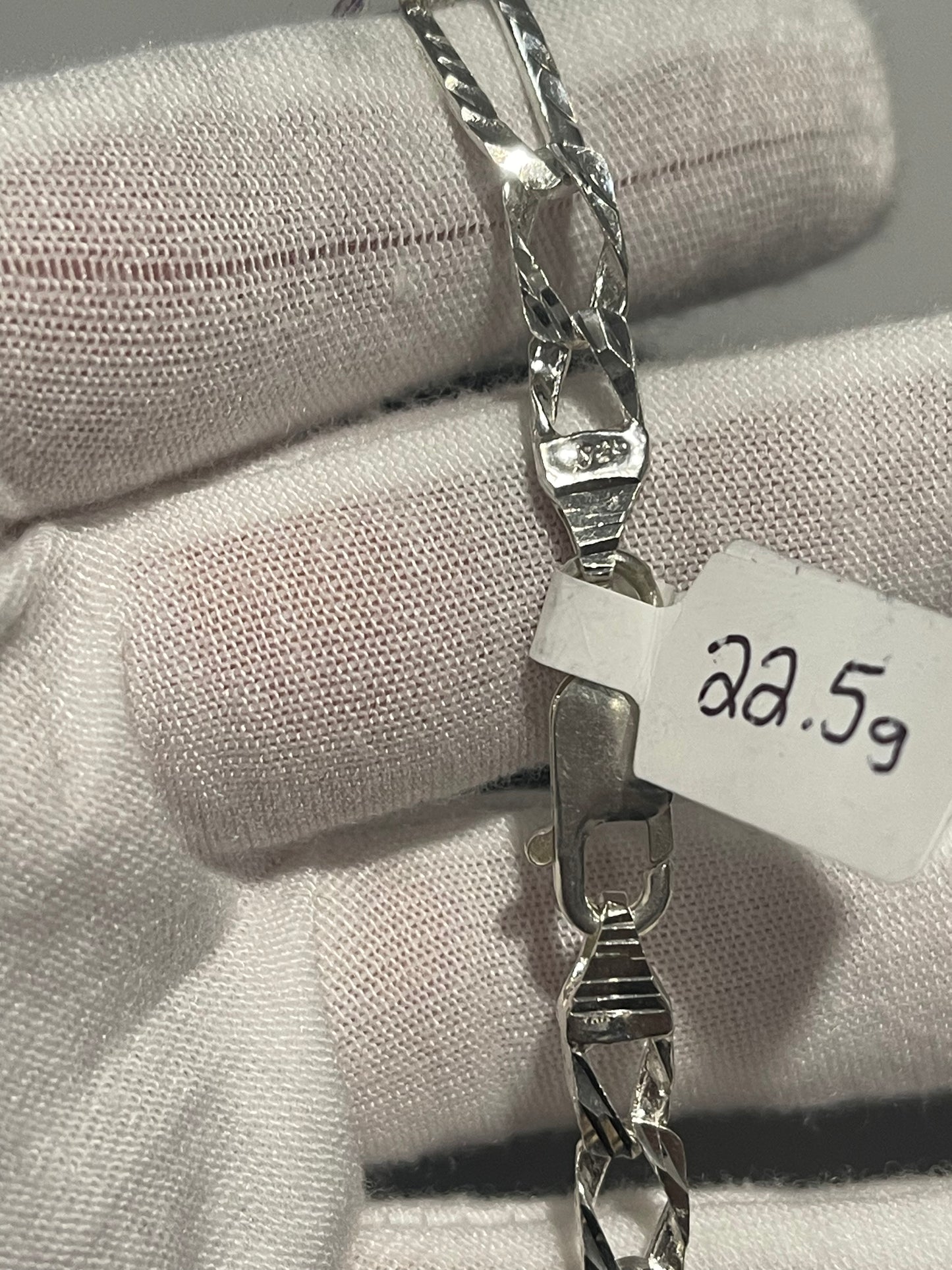 Silver DC Figaro Chain 26”