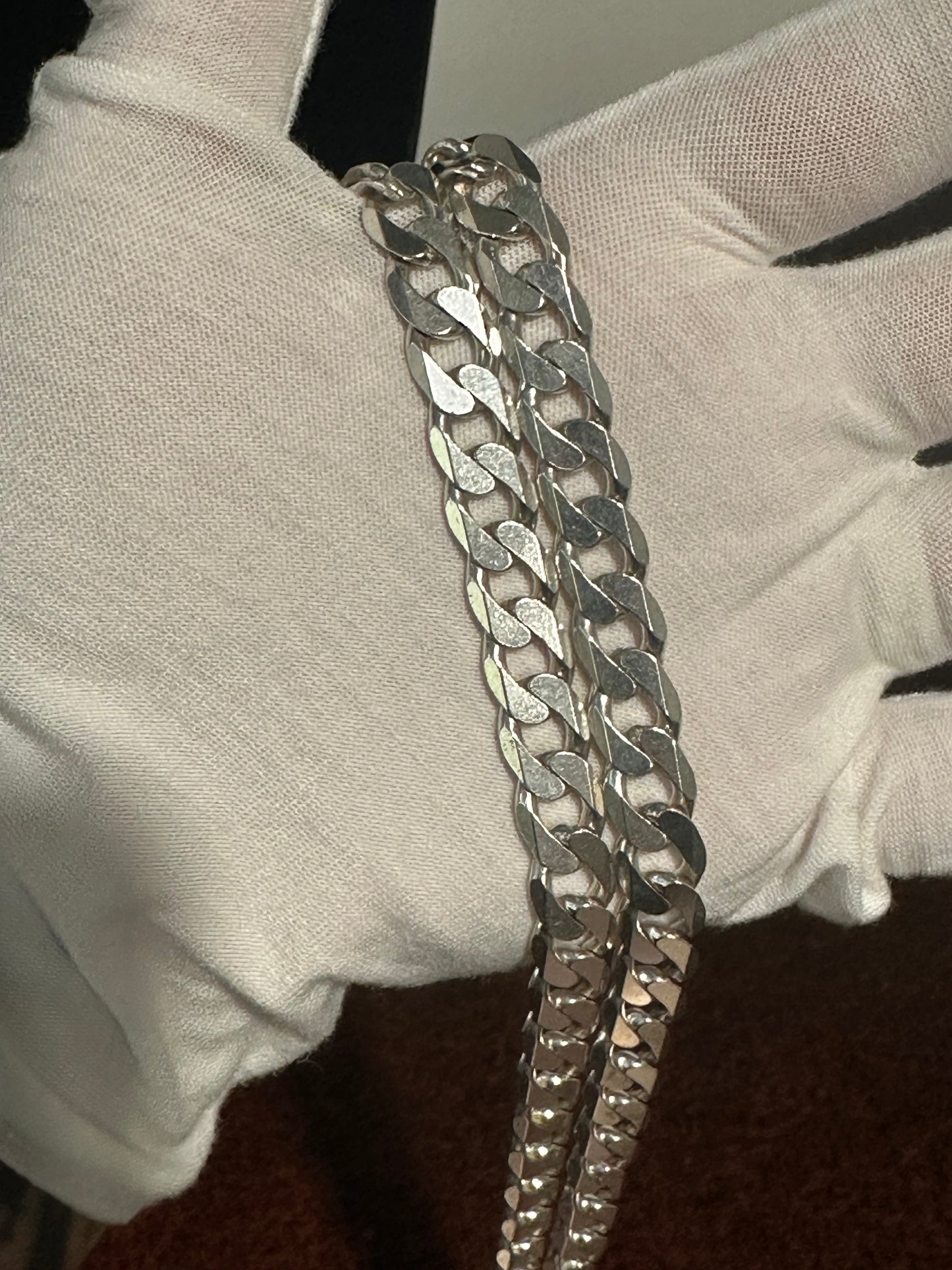 Silver Curb Chain 26”
