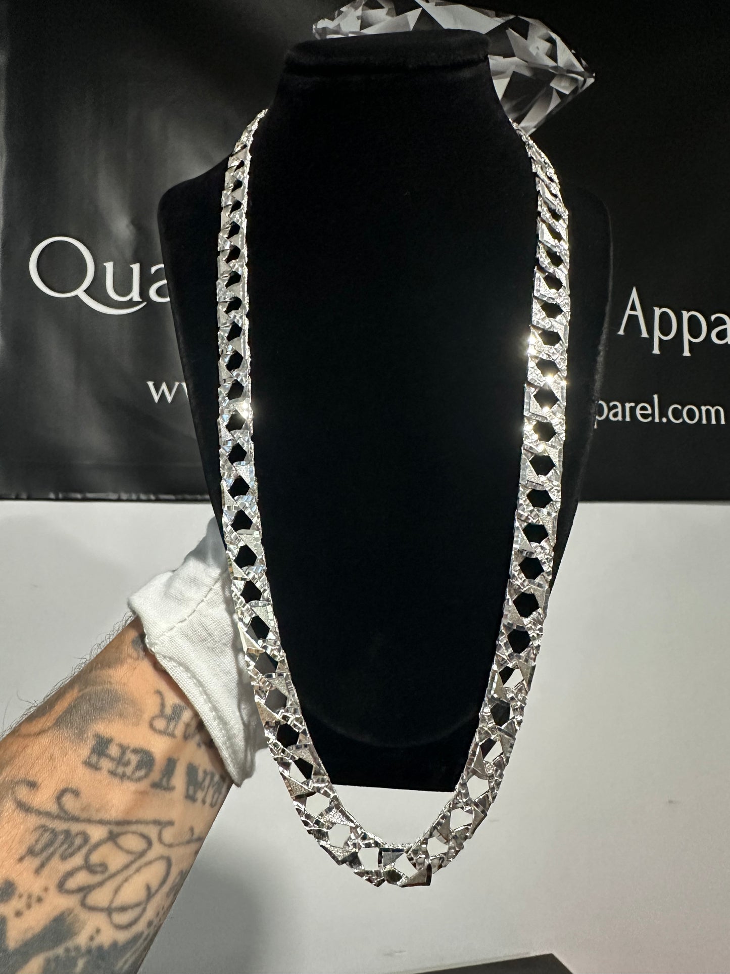 Silver DC Nugget Chain 26”