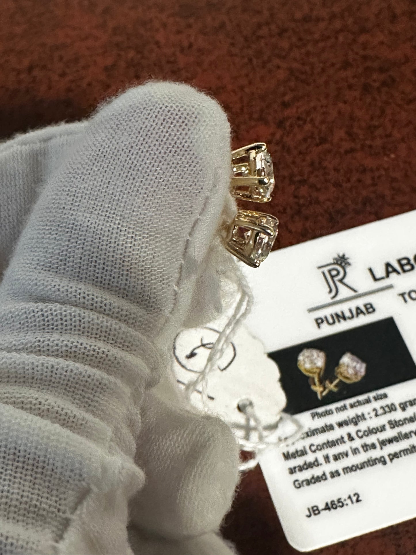 14K VVS 2ct Studs