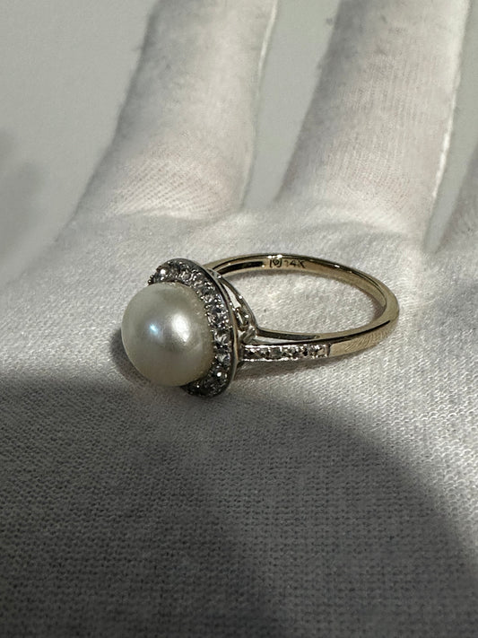 14K Freshwater Pearl Ring