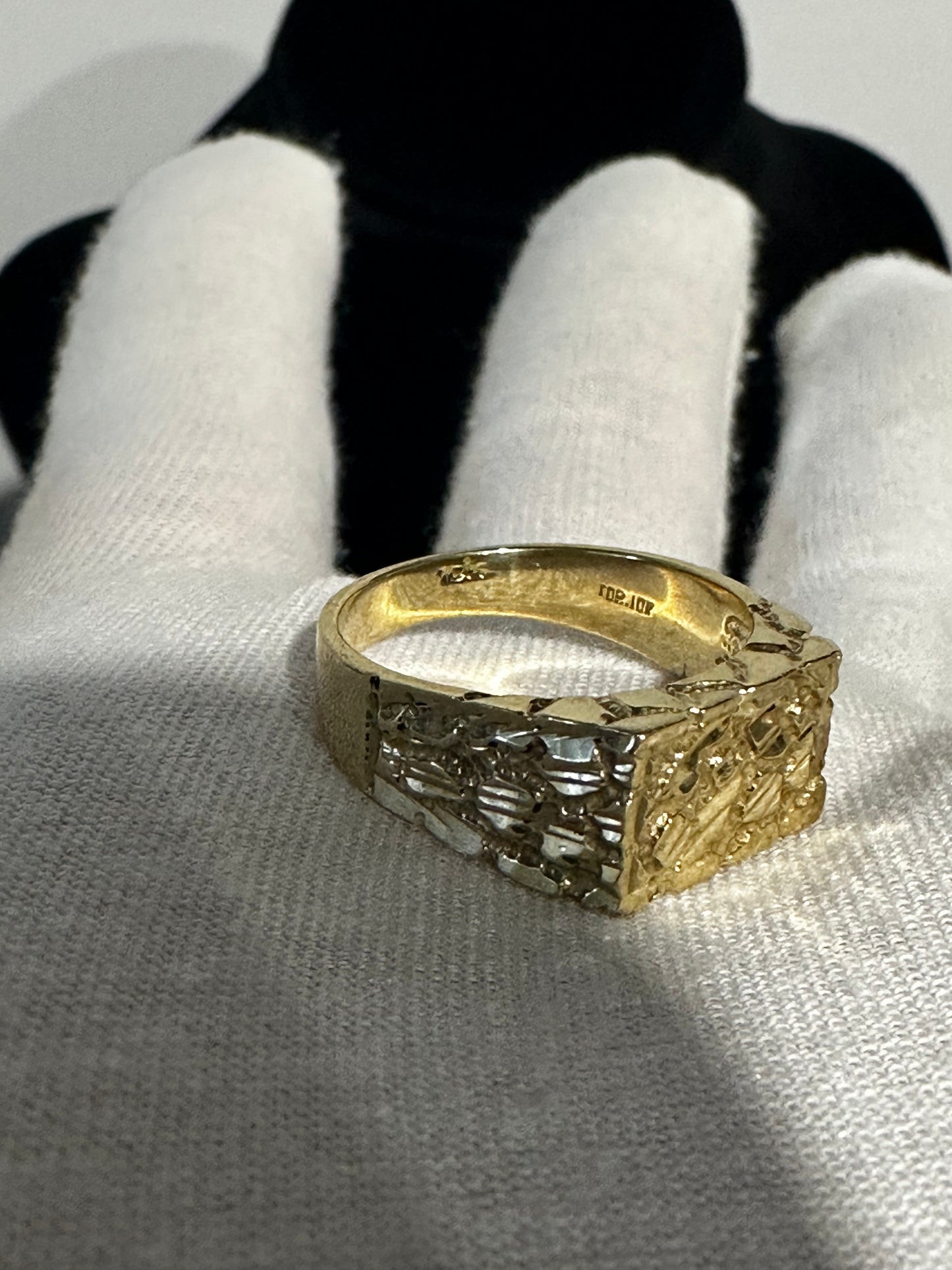 10K Nugget Ring Size 10