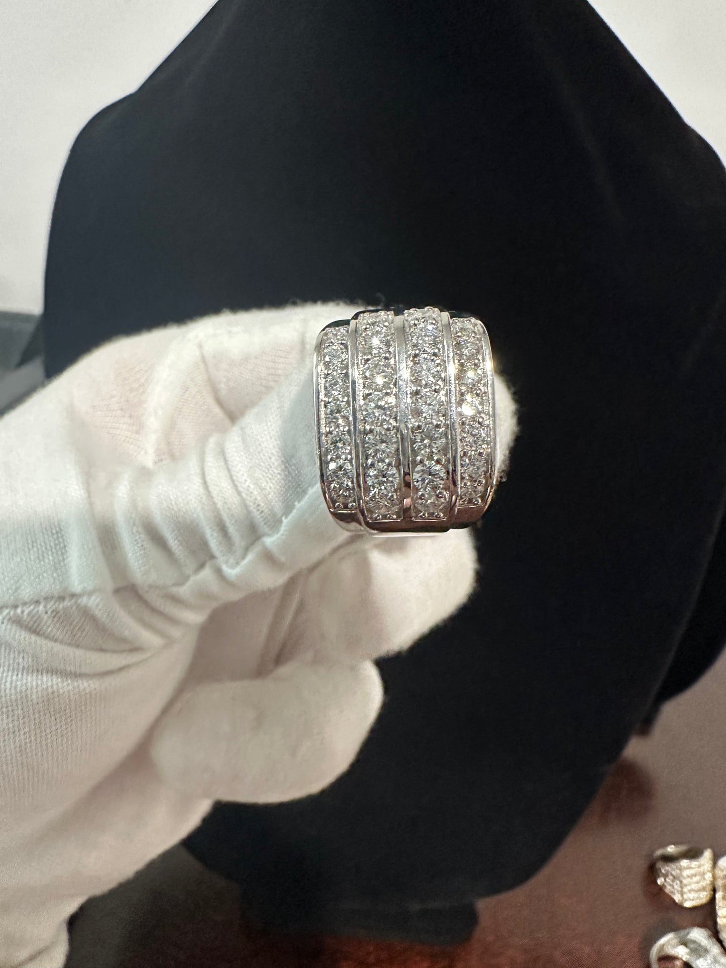 Silver 2ctw Diamond Ring Size 10