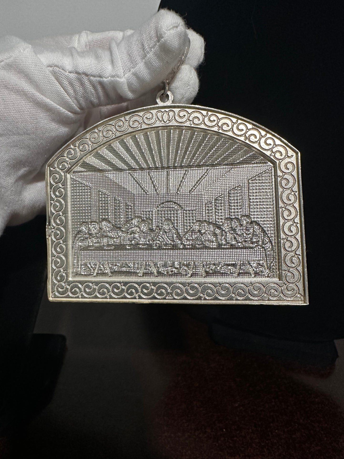 Silver Last Supper Pendant