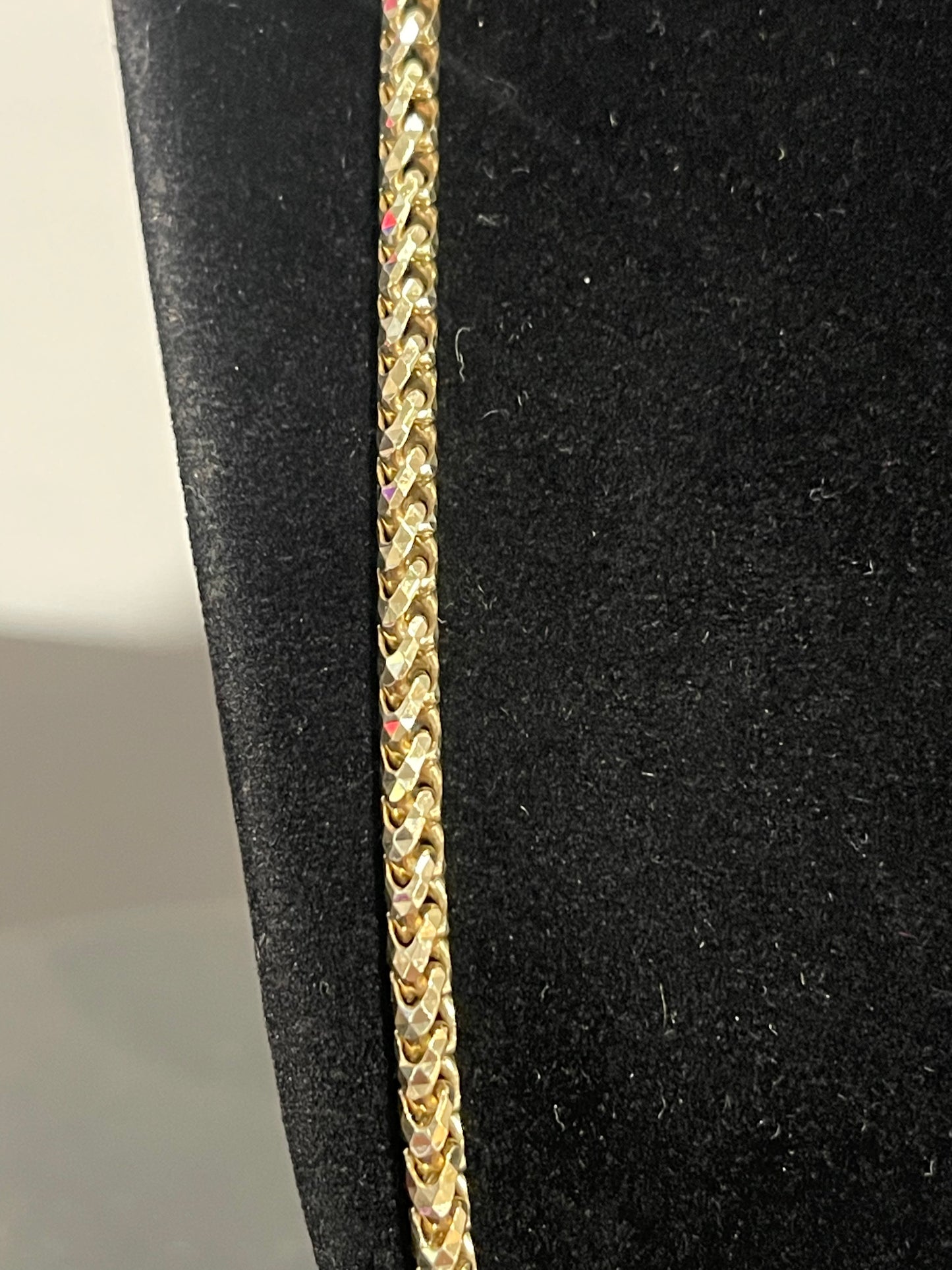 10K Solid Franco Chain 24”