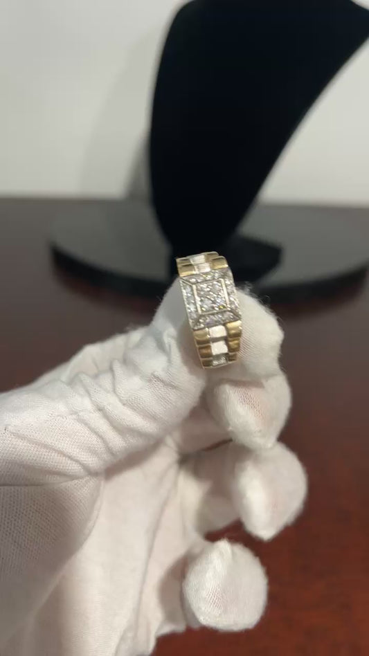 10K Men’s Natural Diamond Ring